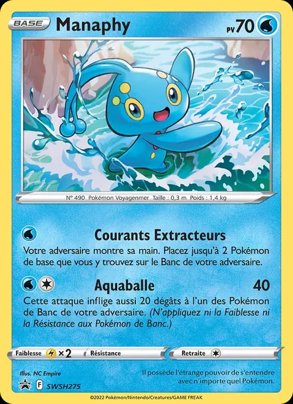Manaphy — Promo SWSH SWSH275 French Pokémon card