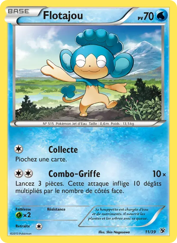 Flotajou — Bienvenue à Kalos 11 French Pokémon card