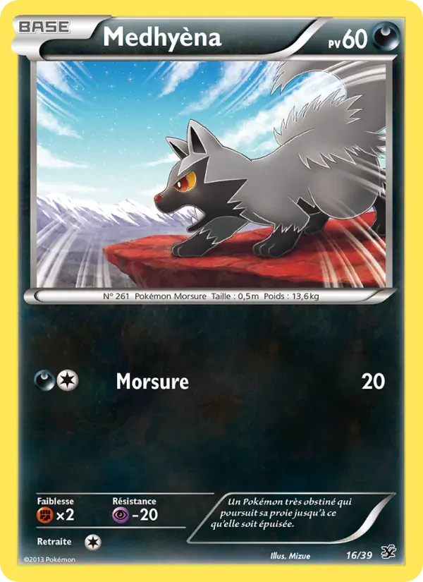 Medhyèna — Bienvenue à Kalos 16 French Pokémon card