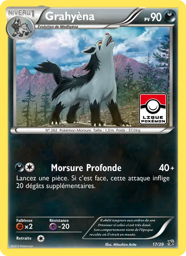 Grahyèna — Bienvenue à Kalos 17 French Pokémon card