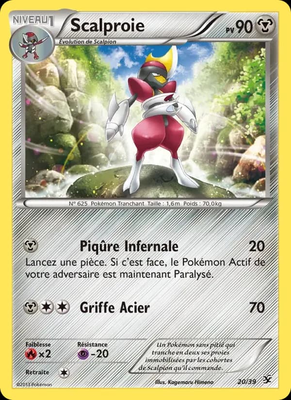 Scalproie — Bienvenue à Kalos 20 French Pokémon card