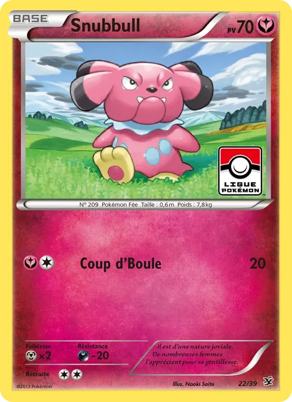 Snubbull — Bienvenue à Kalos 22 French Pokémon card