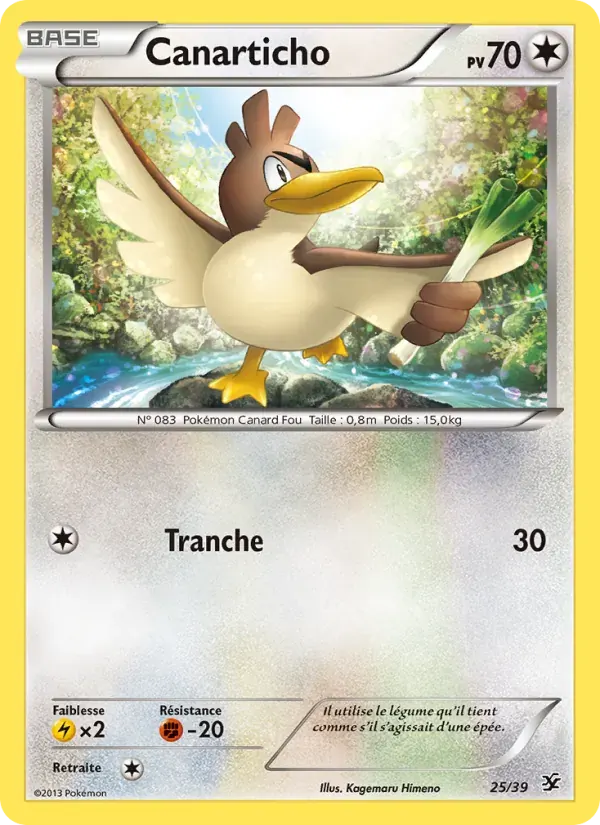 Canarticho — Bienvenue à Kalos 25 French Pokémon card