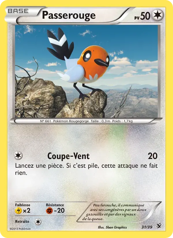 Passerouge — Bienvenue à Kalos 31 French Pokémon card