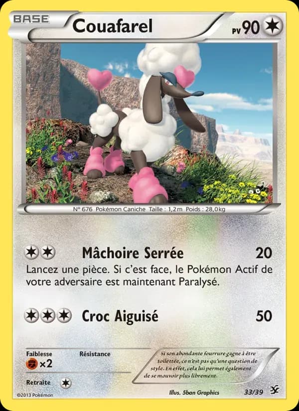Couafarel — Bienvenue à Kalos 33 French Pokémon card