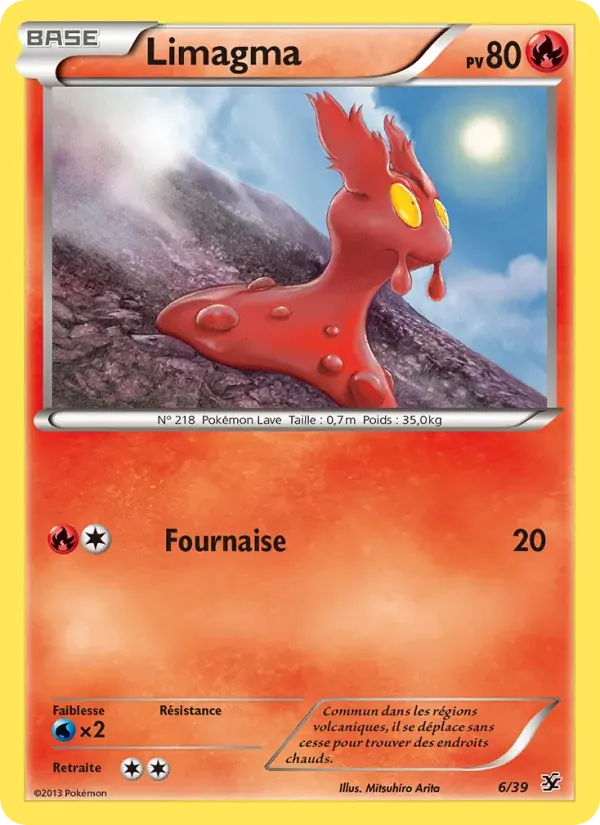 Limagma — Bienvenue à Kalos 6 French Pokémon card