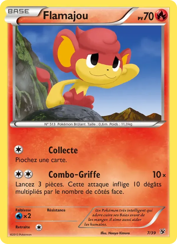 Flamajou — Bienvenue à Kalos 7 French Pokémon card