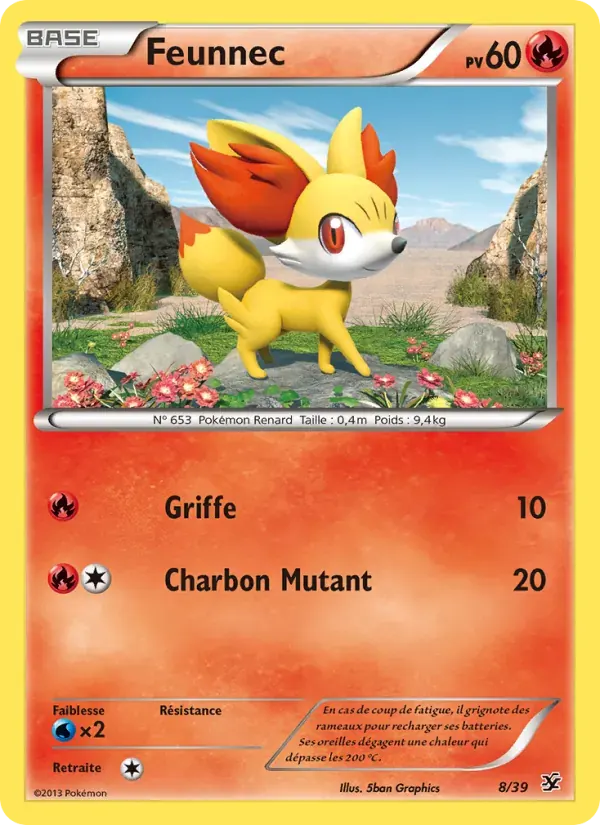 Feunnec — Bienvenue à Kalos 8 French Pokémon card