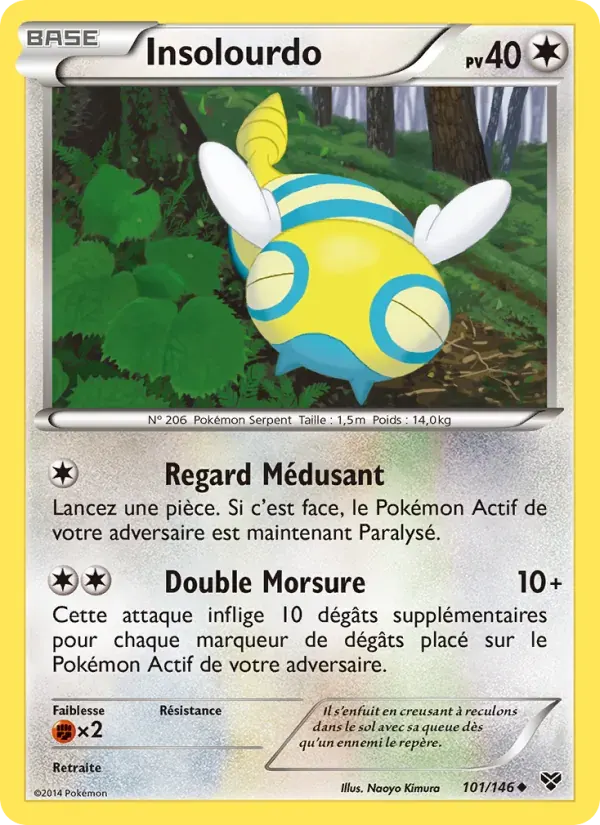 Insolourdo — XY 101 French Pokémon card