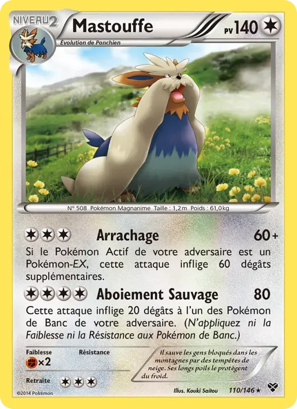 Mastouffe — XY 110 French Pokémon card