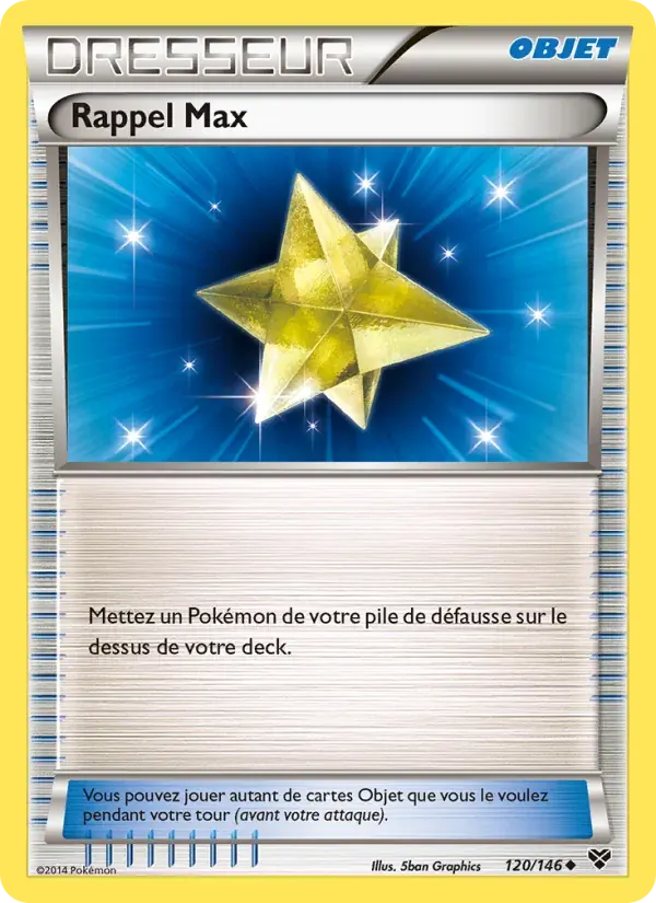 Rappel Max — XY 120 French Pokémon card