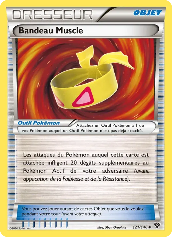 Bandeau Muscle — XY 121 French Pokémon card