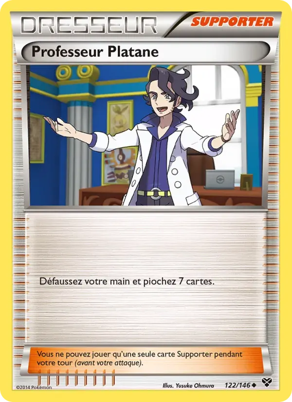 Professeur Platane — XY 122 French Pokémon card