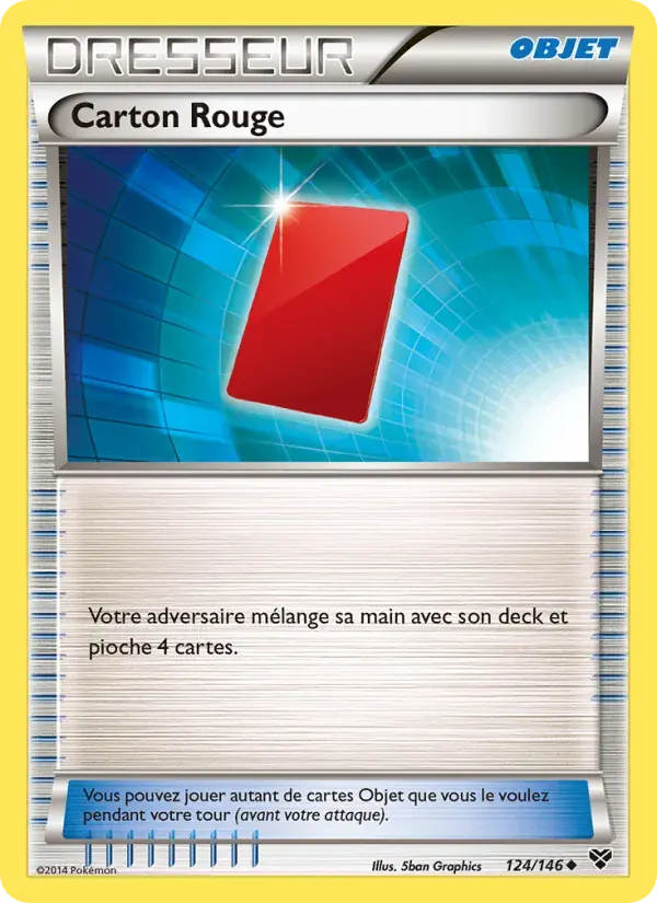 Carton Rouge — XY 124 French Pokémon card