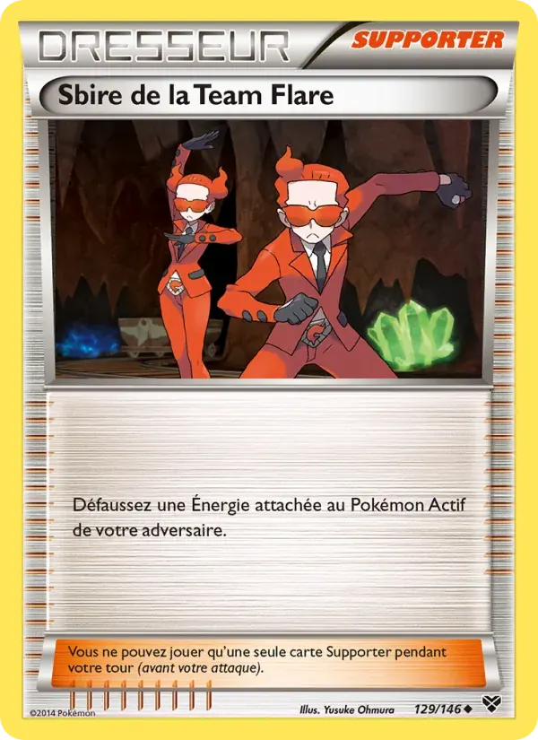 Sbire de la Team Flare — XY 129 French Pokémon card