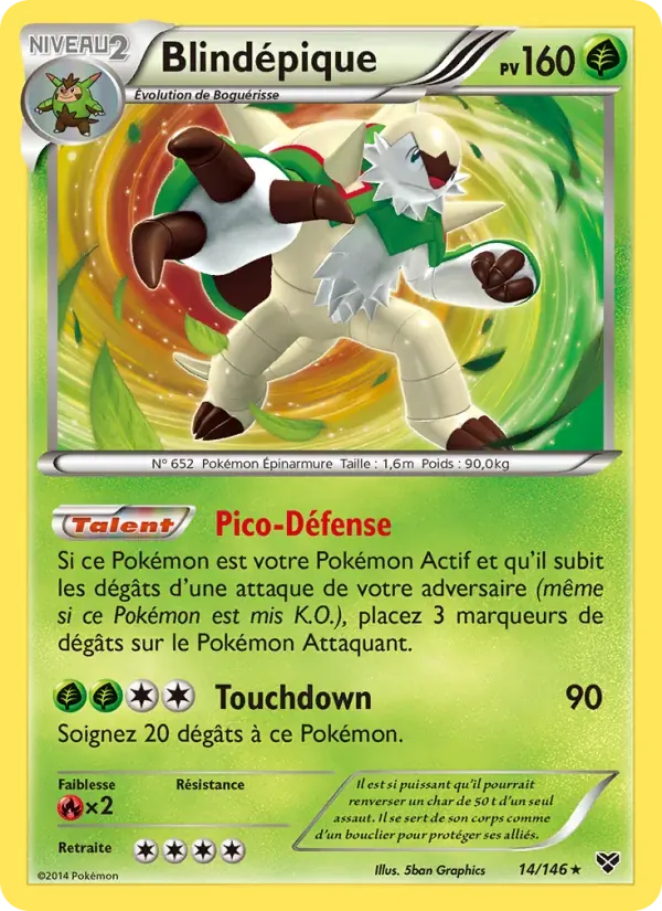 Blindépique — XY 14 French Pokémon card