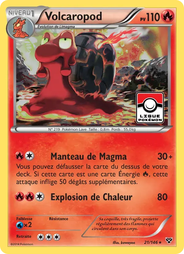 Volcaropod — XY 21 French Pokémon card