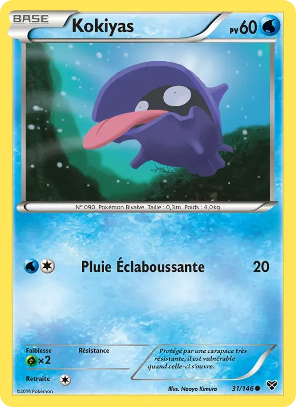 Kokiyas — XY 31 French Pokémon card