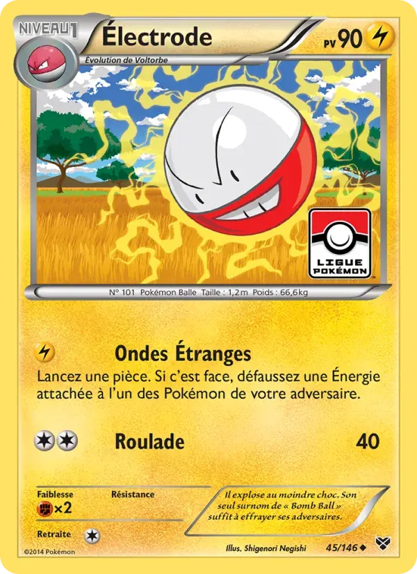 Électrode — XY 45 French Pokémon card