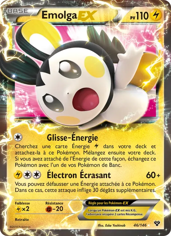 Emolga EX — XY 46 French Pokémon card