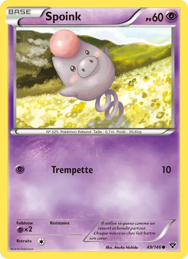 Spoink — XY 49 French Pokémon card