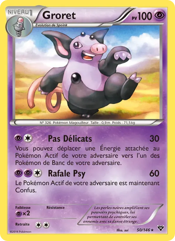 Groret — XY 50 French Pokémon card