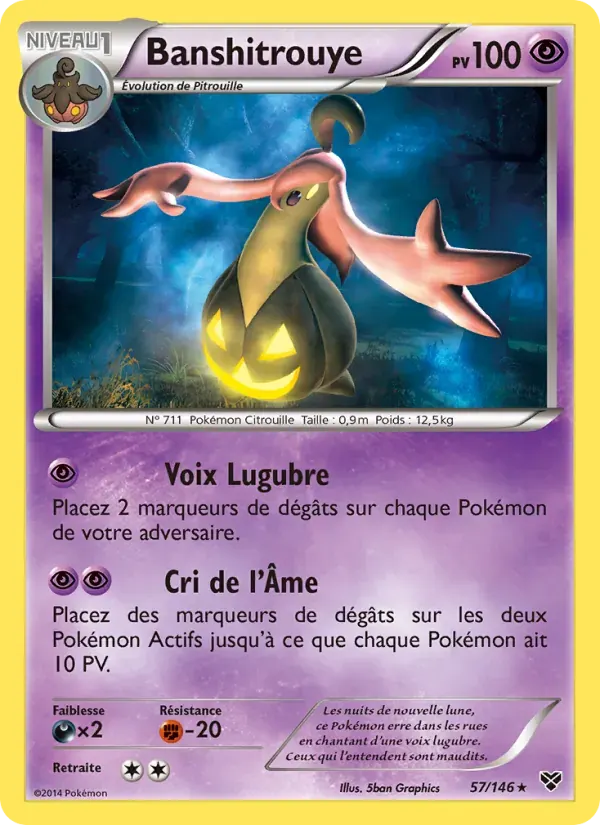 Banshitrouye — XY 57 French Pokémon card