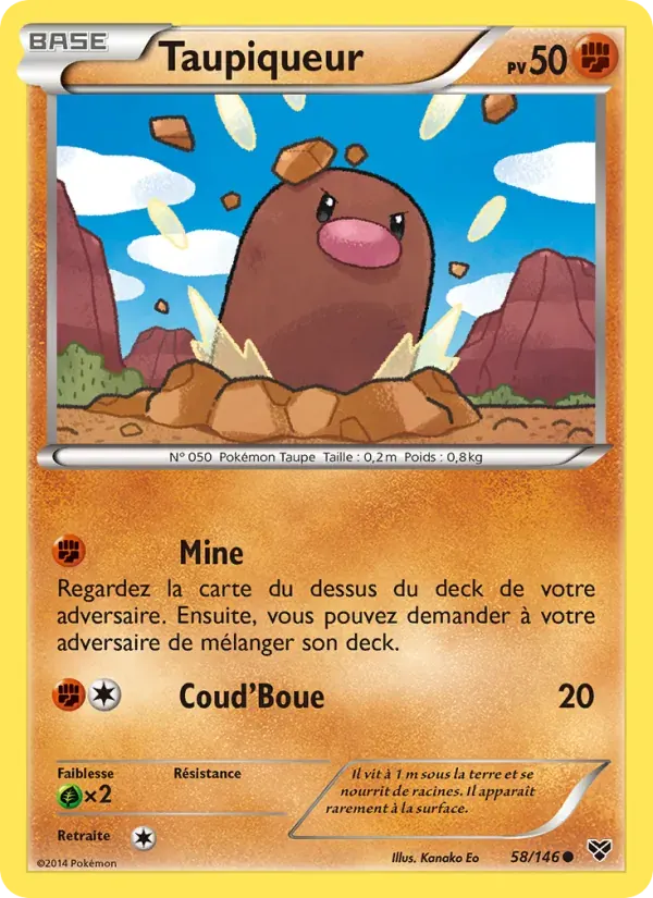Taupiqueur — XY 58 French Pokémon card