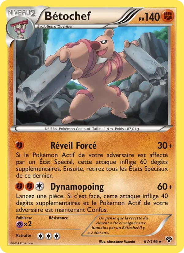 Bétochef — XY 67 French Pokémon card