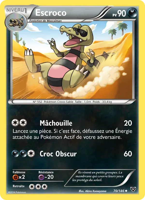 Escroco — XY 70 French Pokémon card