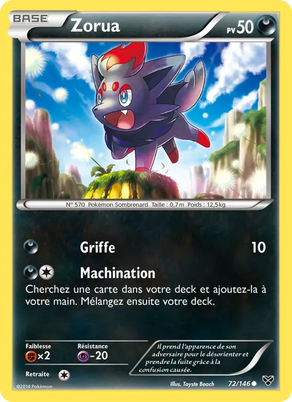 Zorua — XY 72 French Pokémon card
