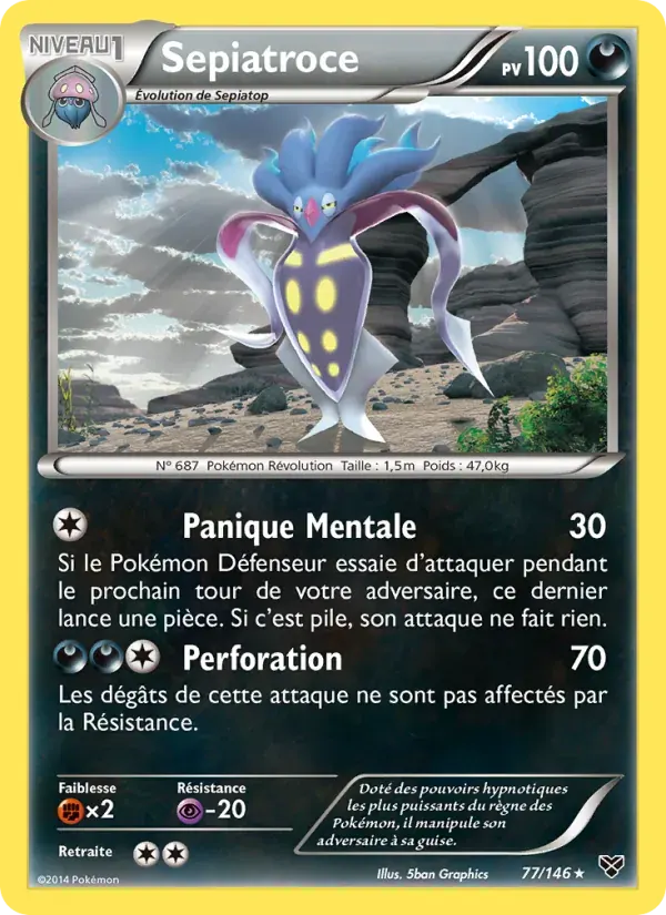Sepiatroce — XY 77 French Pokémon card