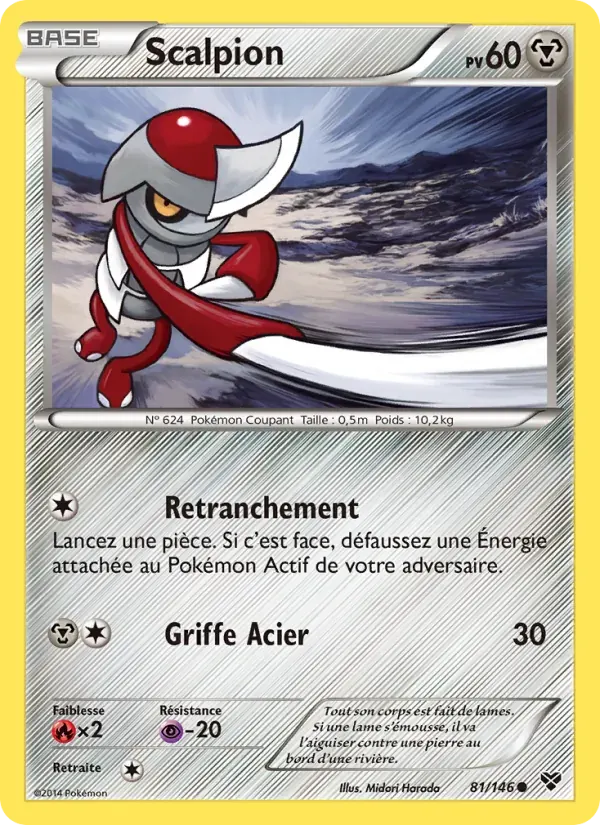 Scalpion — XY 81 French Pokémon card