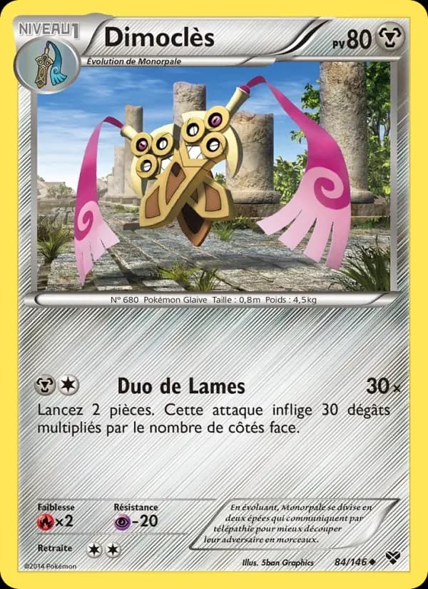 Dimoclès — XY 84 French Pokémon card