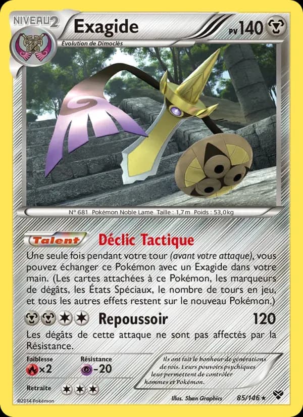 Exagide — XY 85 French Pokémon card