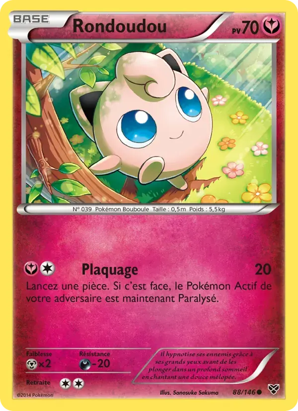 Rondoudou — XY 88 French Pokémon card