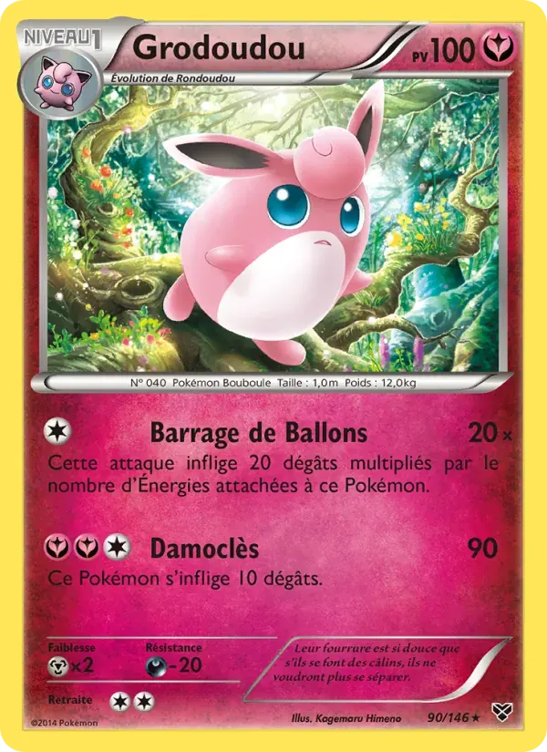 Grodoudou — XY 90 French Pokémon card