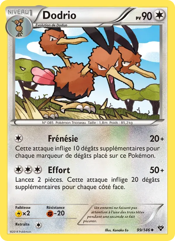 Dodrio — XY 99 French Pokémon card