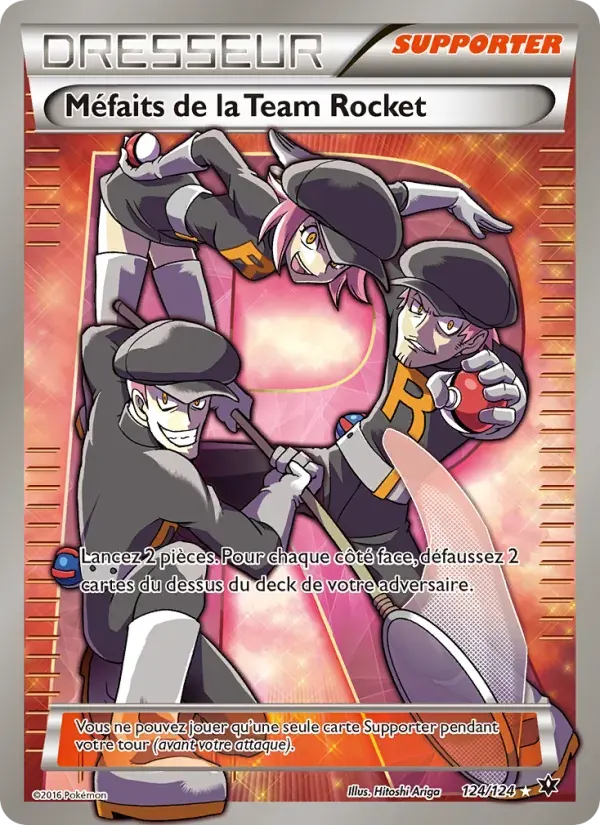 Méfaits de la Team Rocket — Impact des Destins 124 French Pokémon card