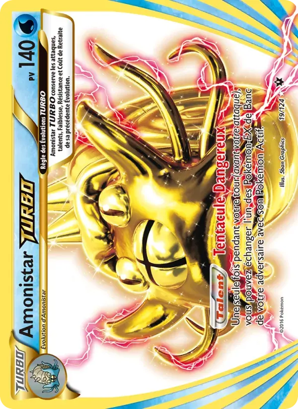 Amonistar TURBO — Impact des Destins 19 French Pokémon card