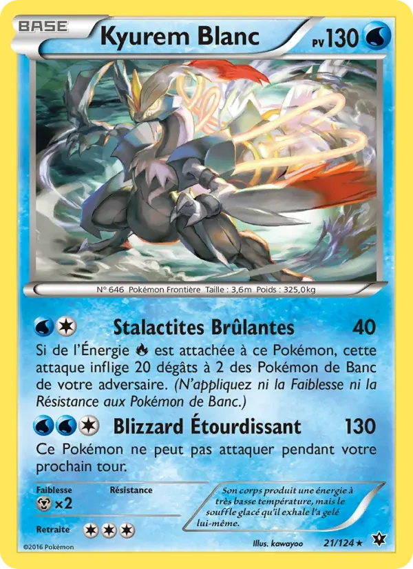 Kyurem Blanc — Impact des Destins 21 French Pokémon card