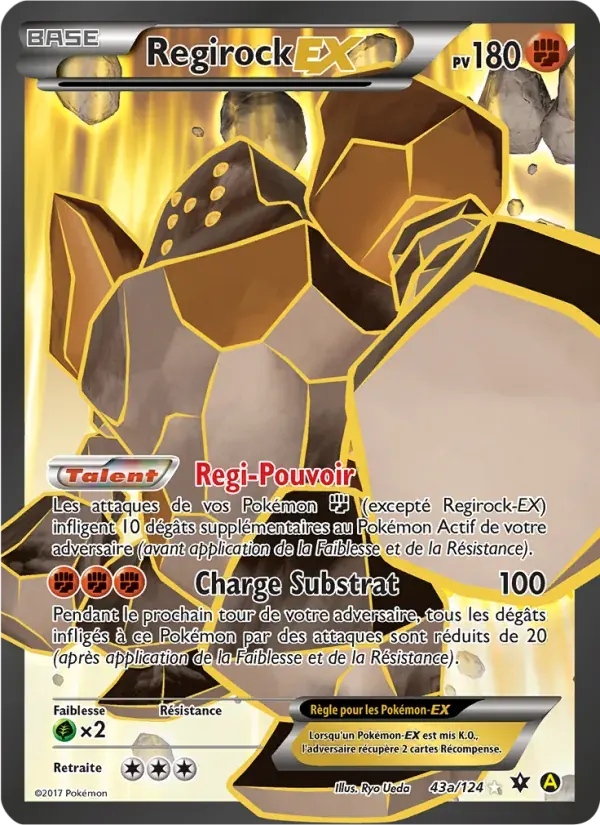 Regirock EX — Impact des Destins 43a French Pokémon card