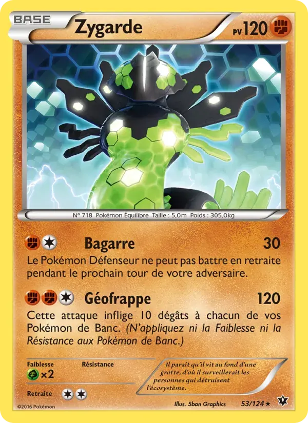 Zygarde — Impact des Destins 53 French Pokémon card