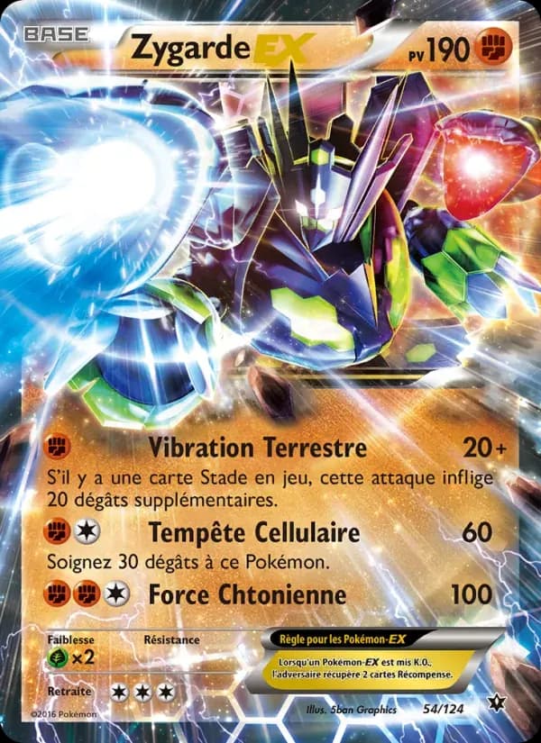 Zygarde EX — Impact des Destins 54 French Pokémon card