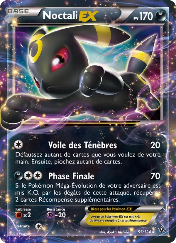 Noctali EX — Impact des Destins 55 French Pokémon card