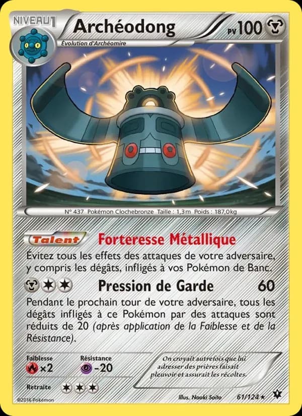 Archéodong — Impact des Destins 61 French Pokémon card