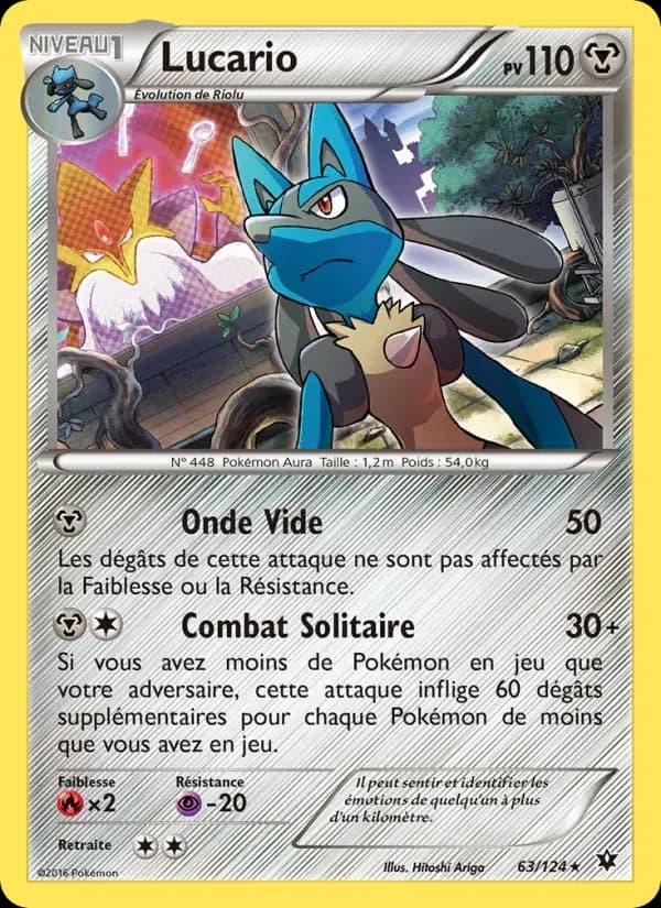 Lucario — Impact des Destins 63 French Pokémon card