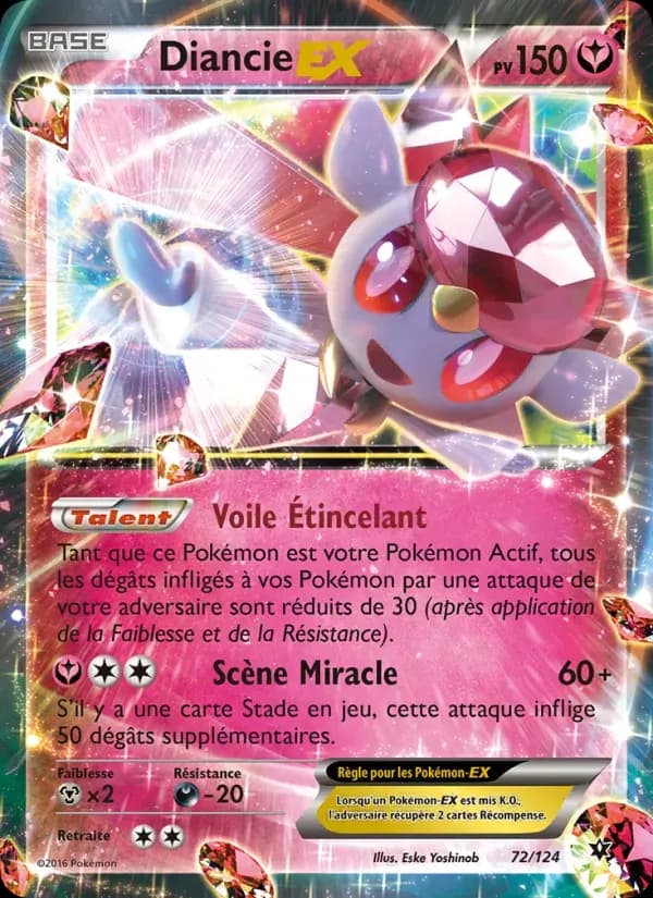Diancie EX — Impact des Destins 72 French Pokémon card