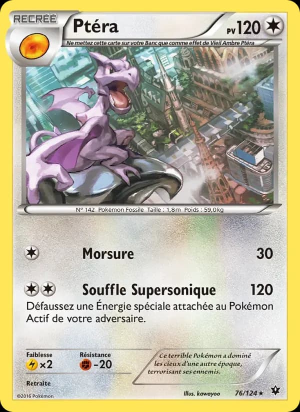 Ptéra — Impact des Destins 76 French Pokémon card