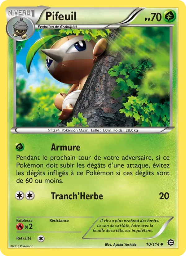 Pifeuil — Offensive Vapeur 10 French Pokémon card